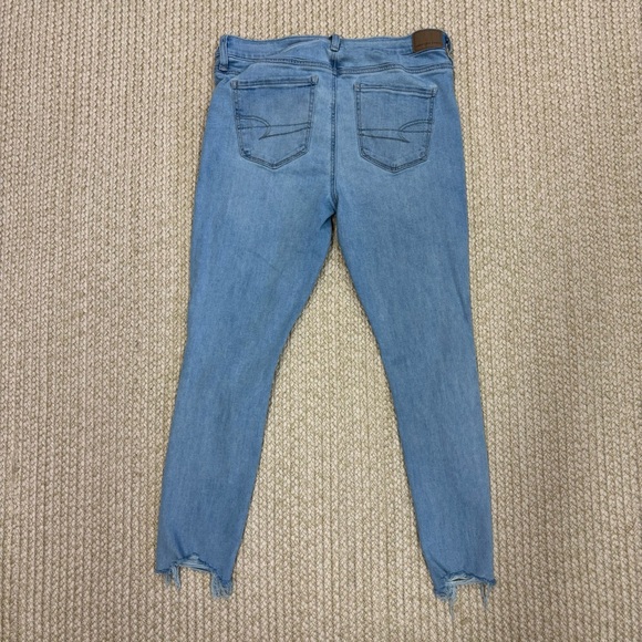 American Eagle Sz 10 Short Jeggings Bundle(2) Distressed Next Level Stretch - Picture 8 of 16